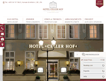 Tablet Screenshot of cellerhof.de